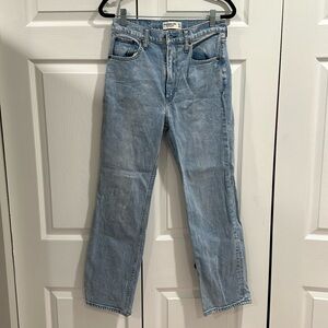 Abercrombie ankle straight high rise jeans